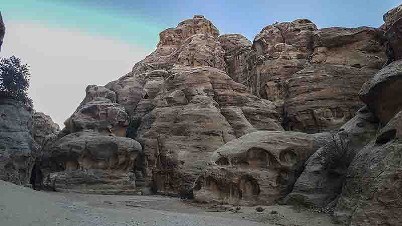 97 - Jordania - Little Petra - desfiladero de Siq-al Barid